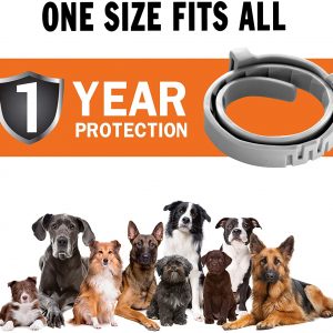 ONMOG Flea Collar for Dogs – 12 Months Flea and Tick Treatment
