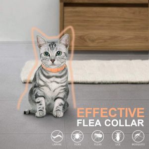 PetInn Cat Flea Collar, Flea and Tick Collar for Cats, Natural Cat Anti Flea Collar with Adjustable Length