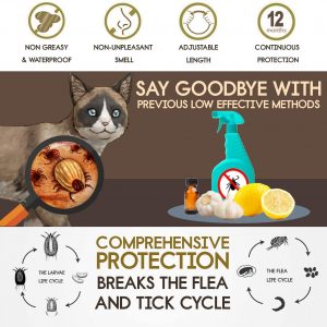 ONMOG Cat Collar – 12 Months Protection – Adjustable and Water Resistant Collar – Natural Essential Oil Extracts [New Upgrade Version]