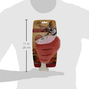 All for Paws Plush Delicious Ham Shank Pet Toys, Large