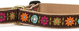 Up Country Bella Floral Martingale Dog Collar – Large (13.5-22.5 Inches) – 1 in Width