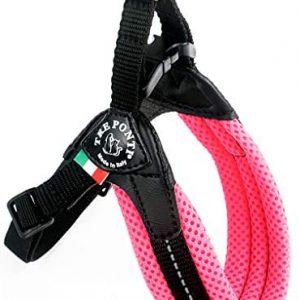 TRE PONTI Easy Fit Mesh Classic Neon Dog Harness, Size 1.5, Pink