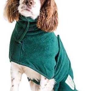 Dog Drying Coat Green XL (26-28Inches)