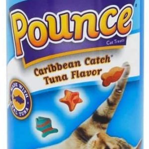 DEKEAN Pounce Cat Treats, 6.5 Ounces Each, Moist Caribbean Catch Tuna Flavor, 3 Pack