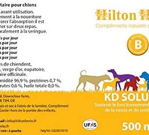 Hilton Herbs Canine KD Solution for Optimum Kidney & Urinary Function in Dogs, 0.5 pt ( 250 ml) Bottle
