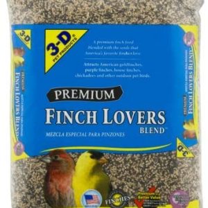 PACK OF 4 – 3-D Pet Products Premium Finch Lovers Blend Dry Parrot Food, 5 LB