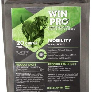 WINPRO All-Natural Hip & Joint Supplement for Dogs, 20 Chews (Trial Pouch) – Sourced & Made in USA, Grain Free Joint Support