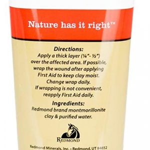 Redmond First Aid All Natural Hydrated Clay For Horses, 8 Ounce Tube