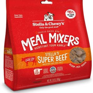 Stella & Chewy’s Freeze-Dried Raw Super Beef Meal Mixers Dog Food Topper, 18 oz bag (2 pack)