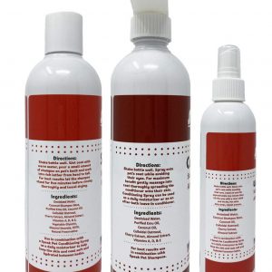 Speak Pet Products Cherry Almond Oatmeal Shampoo, Leave-In Conditioning Spray, and Waterless Bath