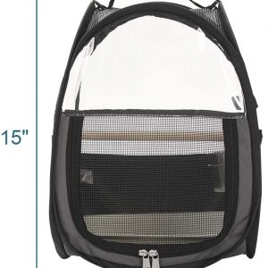 A4pet Bird Travel Carrier Parrot Carrier Transparent Breathable Bird Cage,Include Bottom Tray for Easy Cleaning