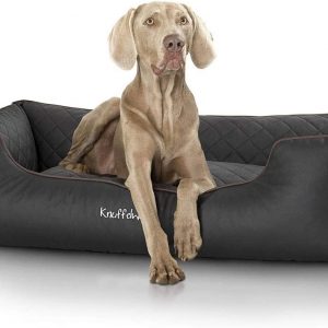 Knuffelwuff Orthopaedic Madison Dog Bed Made of Laser Quilted Synthetic Leather