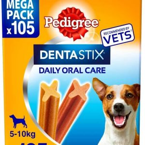 Pedigree DentaStix Daily Dental Chews Small Dog 5-10kg 105 Sticks