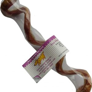 Jones Natural Chews Curly Q for Dogs, 6-8 Inch, 25 Pack