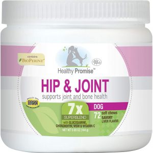 Four Paws Healthy Promise Hip & Joint Supplement for Dogs Soft Chews 72 Count 5.08 oz.