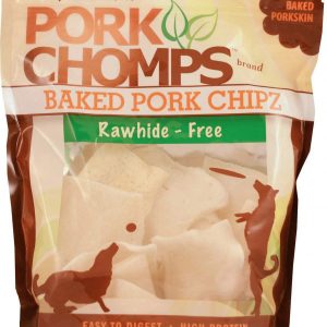 Premium Pork Chomps Baked Chipz Dog Treats, Pork, 12 Ounce, 2 Pack