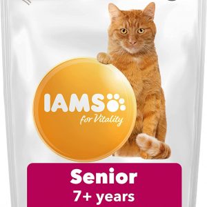 IAMS for Vitality Senior Dry Cat Food with Ocean Fish, 800 g