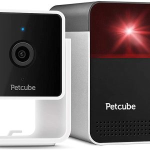 Petcube Cam with Play 2 Pet Cameras Bundle, Vet Chat Built-in, for Dogs and Cats. 1080p HD Video, 2-Way Audio, Sound/Motion Alerts, Night Vision, Pet Monitor