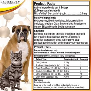 Dr. Mercola, Curcumin, for Cats and Dogs, 4.30 oz (122.1 g)