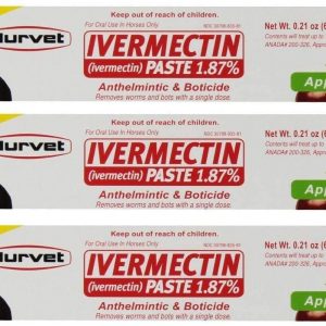 Durvet Ivermectin Paste Equine Dewormer – 3 Pack