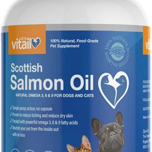 Zipvit Salmon Oil for Dogs 1 Litre | 100% Pure Scottish Salmon Oil Natural Omega 3, 6 & 9 Supplement for Dogs & Cats | Supports Healthy Coat and Skin and maintains Joint and Brain Health
