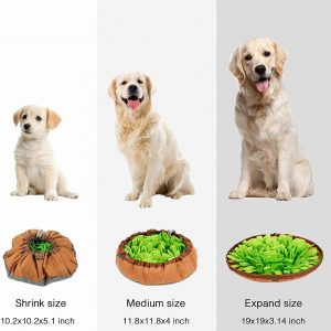 Dog Snuffle Mat Toy Set – Interactive Puzzle Snuffle Mat for Dogs Stress Relief Slow Feeder Dog Bowls Encourages Natural Foraging Skills Dog Food Mat Include Chew Toys and Frisbee