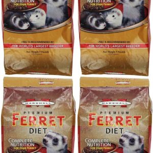 Marshall Premium Ferret Diet Food, 7 Pound, 4 Pack