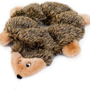 ZippyPaws Loopy 6-Squeaker Plush Dog Toy, Hedgehogs (3 Pack)