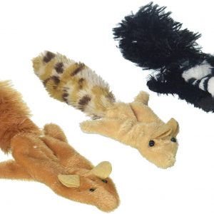 Ethical Pet Skinneeez Cat Toys, 3 in. Forested, Creature May Vary, Pack of 4