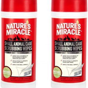 Nature’s Miracle 60 Count Small Animal Cage Scrubbing Wipes