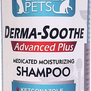 Medicated Dog Shampoo for Dogs and Cats | Ketoconazole, Chlorhexidine for Dry Skin, Yeast Infections, Dandruff, Mange, and Hot Spots – MAX STRENGTH Antifungal Shampoo