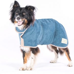 Dog Drying Coat Blue XS (10-12.5Inches)