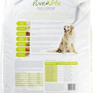 Tuffy’S Pet Food 131634 Tuffy Pure Vita Duck And Oatmeal For Dogs, 25-Pound