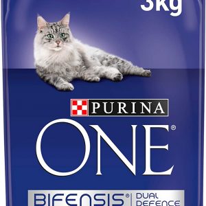 Purina One Adult Cat Food Salmon and WholeGrain, 3kg
