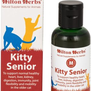 Hilton Herbs Kitty Senior Herbal Liquid Mobility Supplement for Older Cats, 1.69 fl oz ( 50 ml ) Bottle