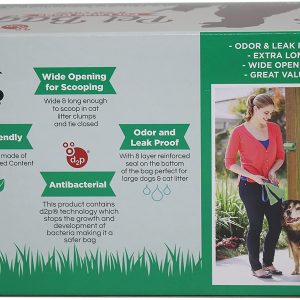 Hippo Sak Extra Large Pet Poop Bags for Large Dogs and Cat Litter, 240 Count
