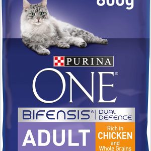 Purina ONE Adult Dry Cat Food Chicken & Wholegrains 800g