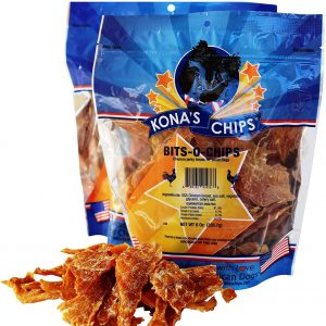 KONA’S CHIPS 2 Pack Bits-O- Chips 8 OZ; Small Dog Treats