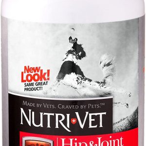 Nutri-Vet Hip & Joint Chewable Dog Supplements | Formulated with Glucosamine & Chondroitin for Dogs | 120 Count