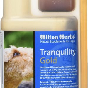Hilton Herbs Tranquility Gold Calming Herbal Supplement for Dogs 0.5pt ( 250 ml) Bottle