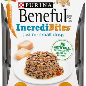 Purina Beneful Small Breed Wet Dog Food, IncrediBites With Chicken – (8 Packs of 3) 3 oz. Cans