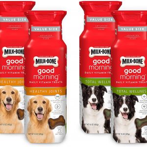 Milk-Bone Daily Vitamin Dog Treats Bundle: 2 Kinds of Dog Vitamin Treats, 150 Each