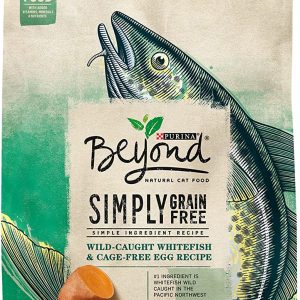 Purina Beyond Grain Free, Natural Dry Cat Food, Simply Grain Free Ocean Whitefish & Egg Recipe – 5 lb. Bag