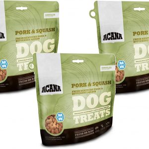 ACANA Singles Dog Treats – Pork and Squash, 3.25oz Each (3 Pack)