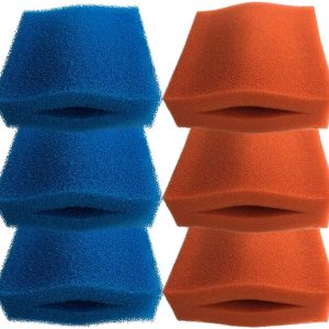Finest-Filters Oase Biotec 5/10/30 Replacement Filter Foam Set (3 x Blue Coarse and 3 x Red Fine Foams)