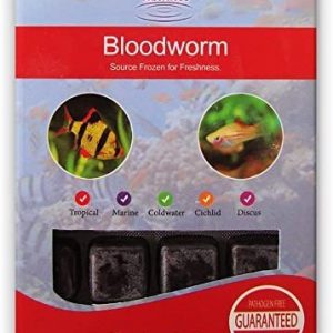 BCUK Frozen Fish Food Bloodworm Blister Pack 100g x5