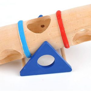 Vaorwne Pet Small Animal Playground – Wooden Seesaw Toy for Small Animals Dwarf Hamster and Mouse