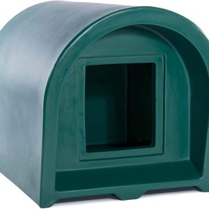 Mr Snugs Outdoor Cat Kennel House & Shelter – Dark Green Colour