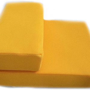 Foldable Pet Dog Cat Stairs Steps For Small Dog Breathable Mesh Dog Mat Cushion Bed Steps Ramp With Detachable Cover Pet Product (Two layers step, Yellow)