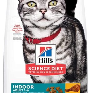 Hill’s Science Diet Adult Indoor, Chicken Recipe, Dry Cat Food, 2kg/4kg Bag